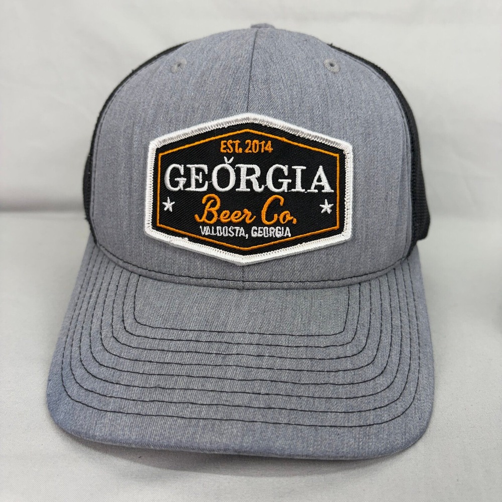 Richardson Hat Georgia Beer Co Trucker Mens OSFM Grey Black Snapback 112